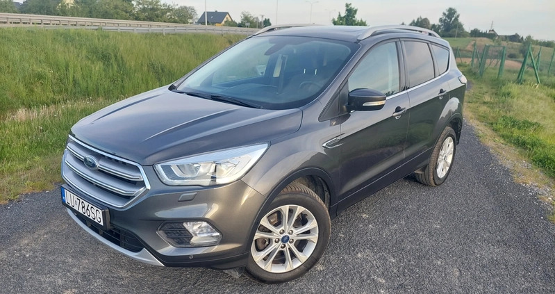 Ford Kuga cena 70800 przebieg: 143480, rok produkcji 2017 z Lublin małe 172